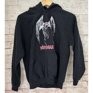 Mothman Hoodie Pullover Sweatshirt Black Legend Mythical Being Size Medium